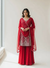 Load image into Gallery viewer, PEPLUM GHARARA SUIT