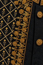 Load image into Gallery viewer, HAND EMBROIDERED BLACK SHERWANI - SHR1011