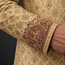 Load image into Gallery viewer, HAND EMBROIDERED GOLD SHERWANI - SHR1013