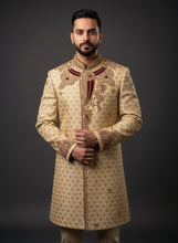 Load image into Gallery viewer, HAND EMBROIDERED GOLD SHERWANI - SHR1013