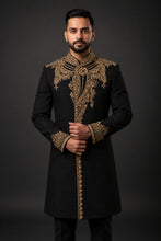 Load image into Gallery viewer, HAND EMBROIDERED GOLD SHERWANI - SHR1014