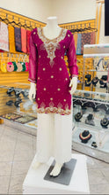 Load image into Gallery viewer, PURPLE EMBROIDERED TUNIC - TT1004