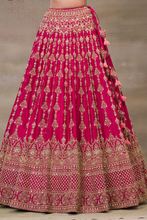 Load image into Gallery viewer, ZARI EMBROIDERED SILK BRIDAL LEHENGA