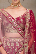 Load image into Gallery viewer, ZARI EMBROIDERED SILK BRIDAL LEHENGA