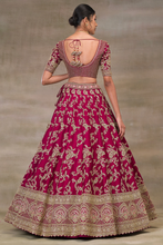 Load image into Gallery viewer, ZARI EMBROIDERED SILK BRIDAL LEHENGA