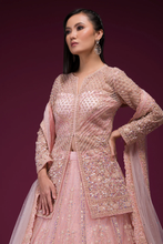 Load image into Gallery viewer, SEQUINS EMBROIDERED NET RECEPTION LEHENGA