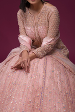Load image into Gallery viewer, SEQUINS EMBROIDERED NET RECEPTION LEHENGA