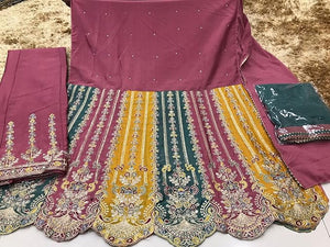 EMBROIDERED PALAZZO SUIT