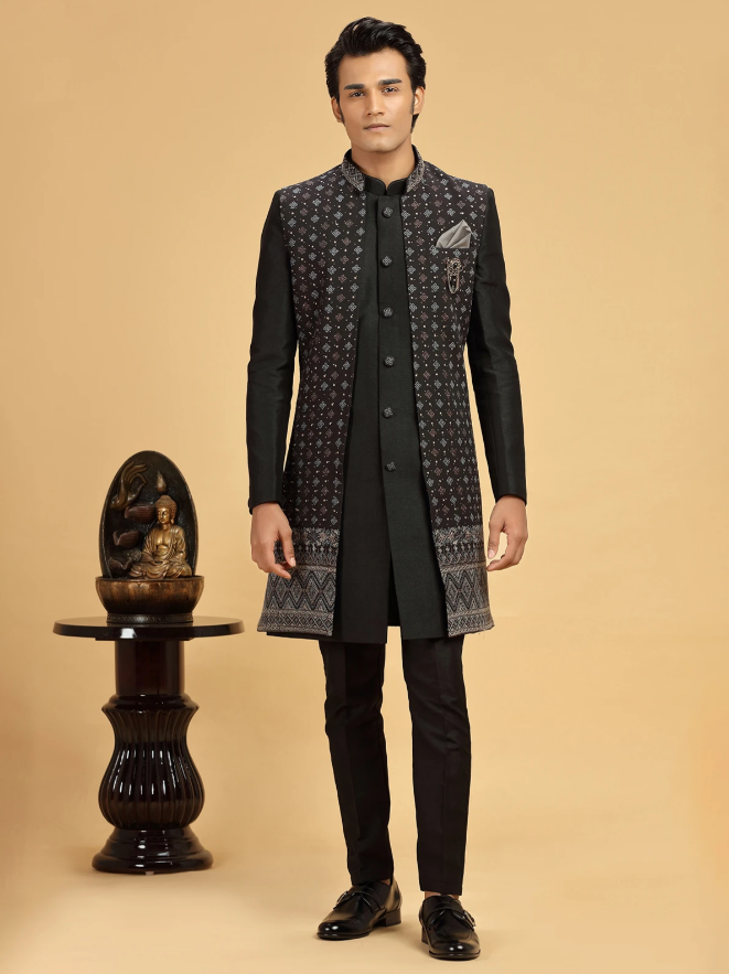 EMBROIDERED SHERWANI E1020