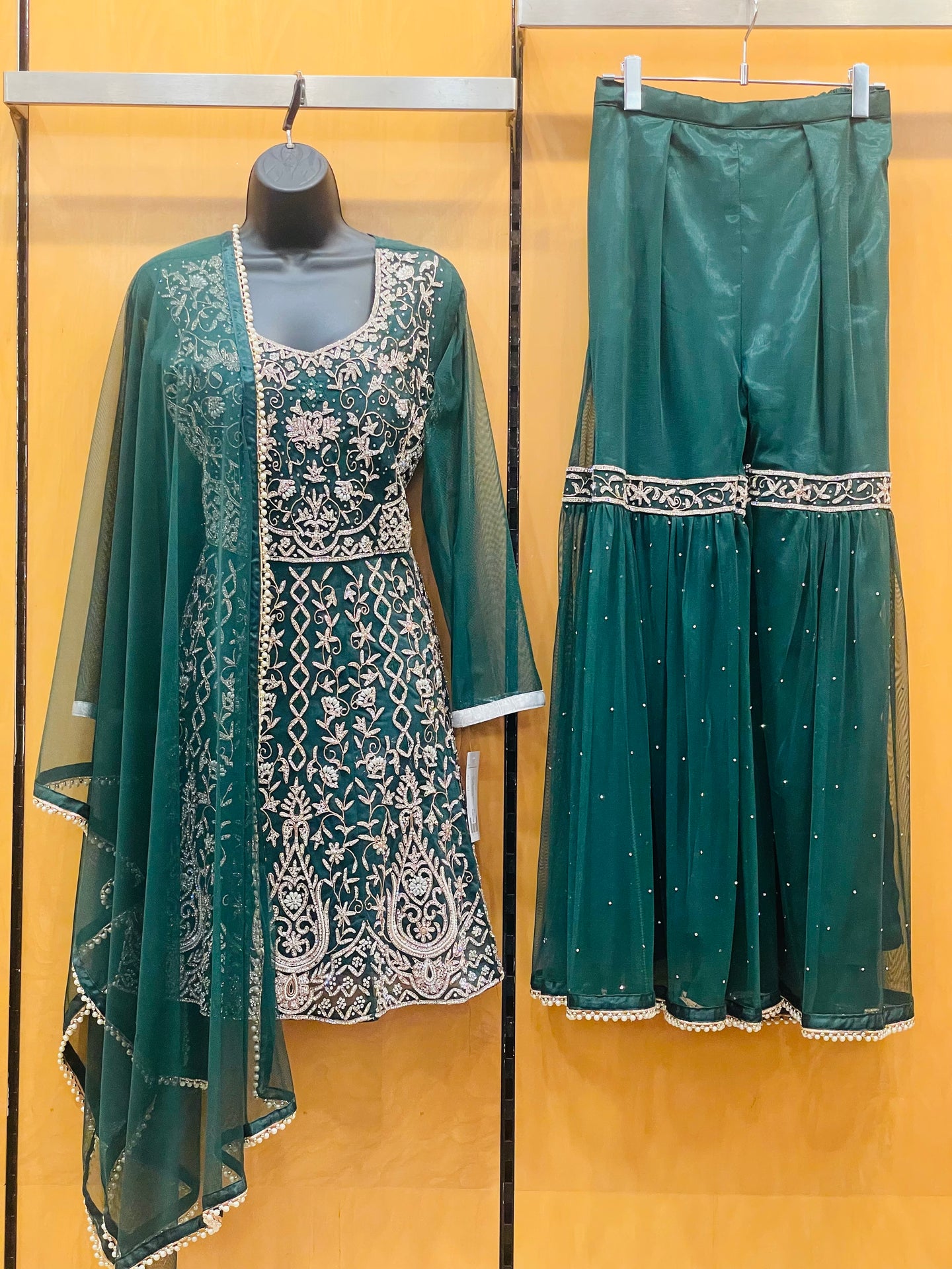 PEPLUM GHARARA SUIT