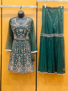 PEPLUM GHARARA SUIT