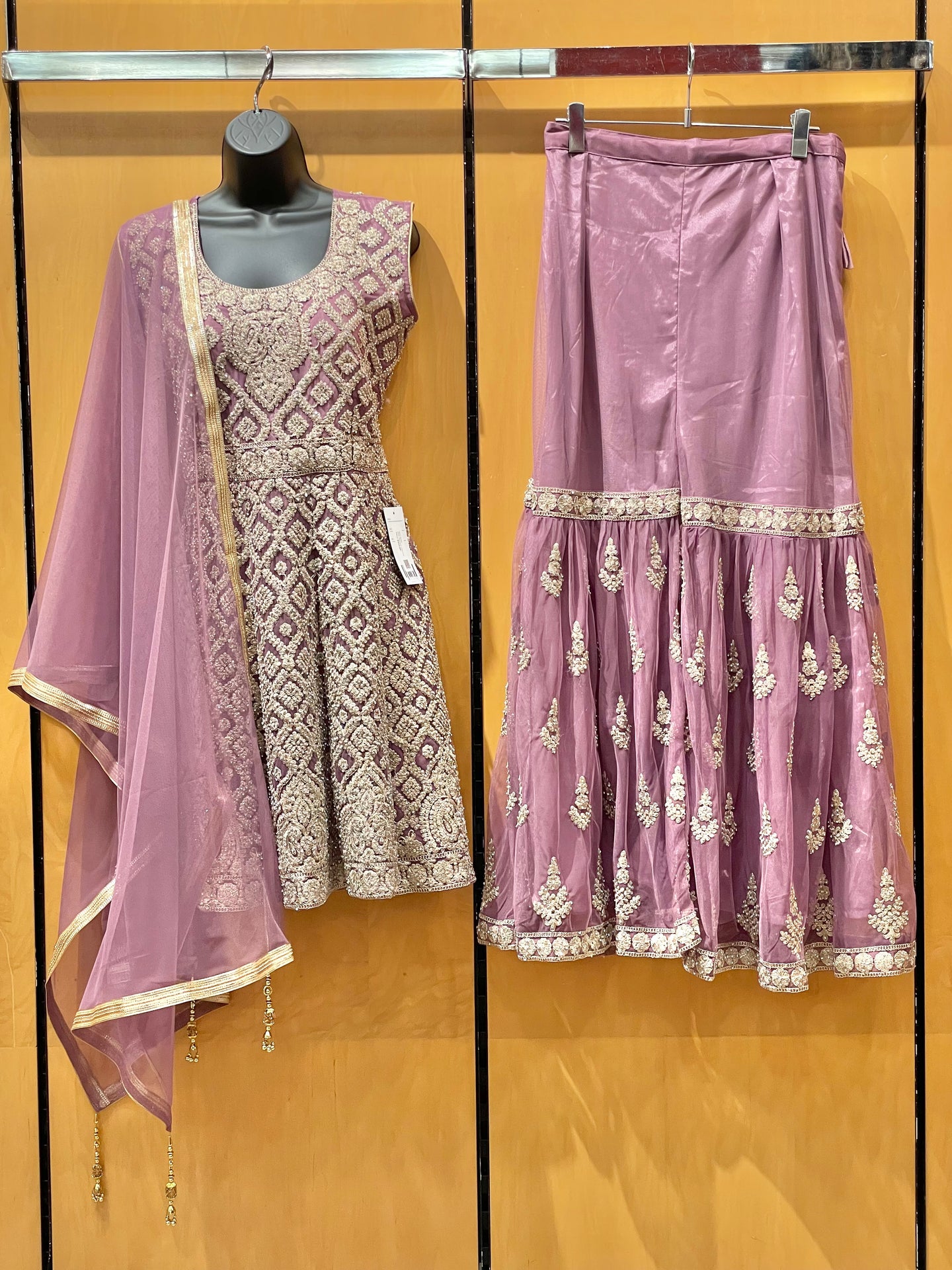 PEPLUM GHARARA SUIT