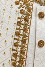 Load image into Gallery viewer, HAND EMBROIDERED WHITE SHERWANI - SHR1010
