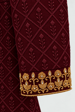 Load image into Gallery viewer, HAND EMBROIDERED RED SHERWANI - SHR1012
