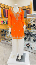Load image into Gallery viewer, ORANGE EMBROIDERED TUNIC - TT1003
