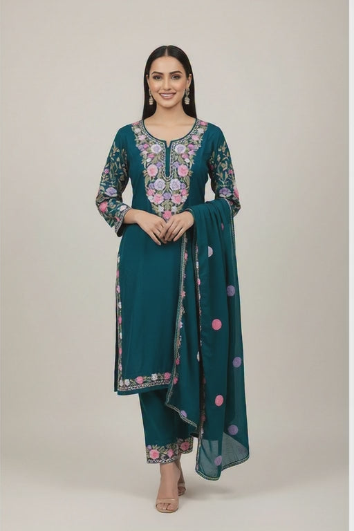 KASHMIRI EMBROIDERED SUIT - FW1008