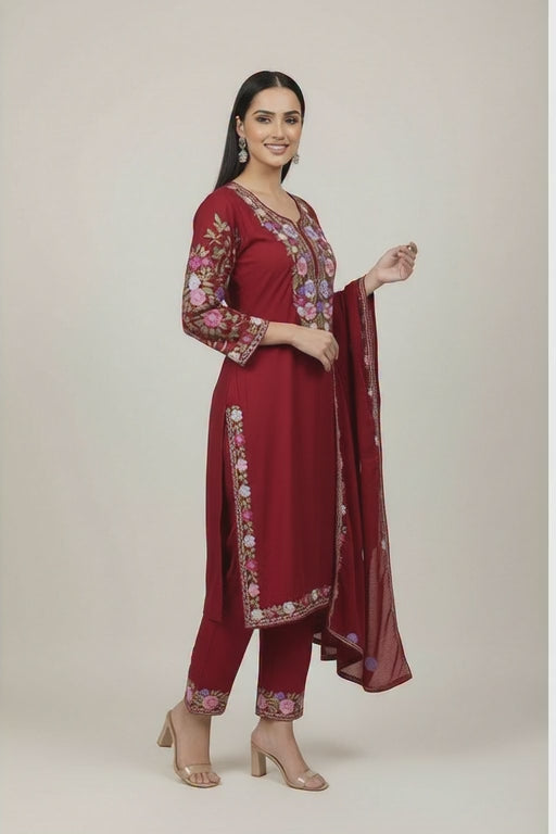 KASHMIRI EMBROIDERED SUIT - FW1009