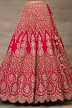 Load image into Gallery viewer, ZARI EMBROIDERED SILK BRIDAL LEHENGA
