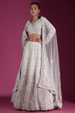 Load image into Gallery viewer, ZARDOSI EMBROIDERED SILK RECEPTION LEHENGA
