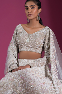 ZARDOSI EMBROIDERED SILK RECEPTION LEHENGA