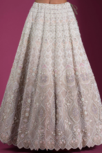 Load image into Gallery viewer, ZARDOSI EMBROIDERED SILK RECEPTION LEHENGA
