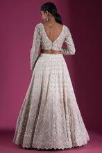 Load image into Gallery viewer, ZARDOSI EMBROIDERED SILK RECEPTION LEHENGA
