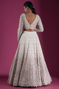 ZARDOSI EMBROIDERED SILK RECEPTION LEHENGA