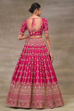 Load image into Gallery viewer, ZARI EMBROIDERED SILK BRIDAL LEHENGA
