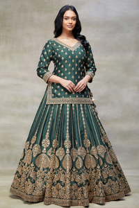 DORI EMBROIDERED RECEPTION LEHENGA