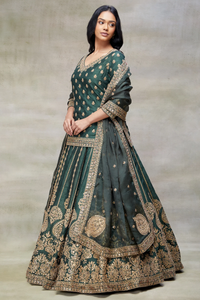 DORI EMBROIDERED RECEPTION LEHENGA