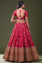 Load image into Gallery viewer, ZARI WOVEN SILK BRIDAL LEHENGA
