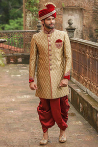 EMBROIDERED GROOM SHERWANI