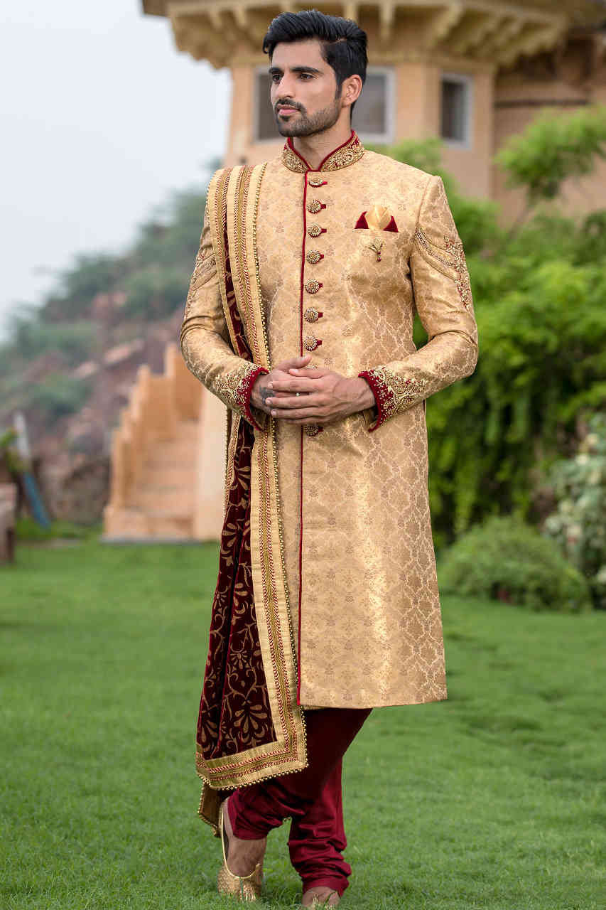 EMBROIDERED GROOM SHERWANI