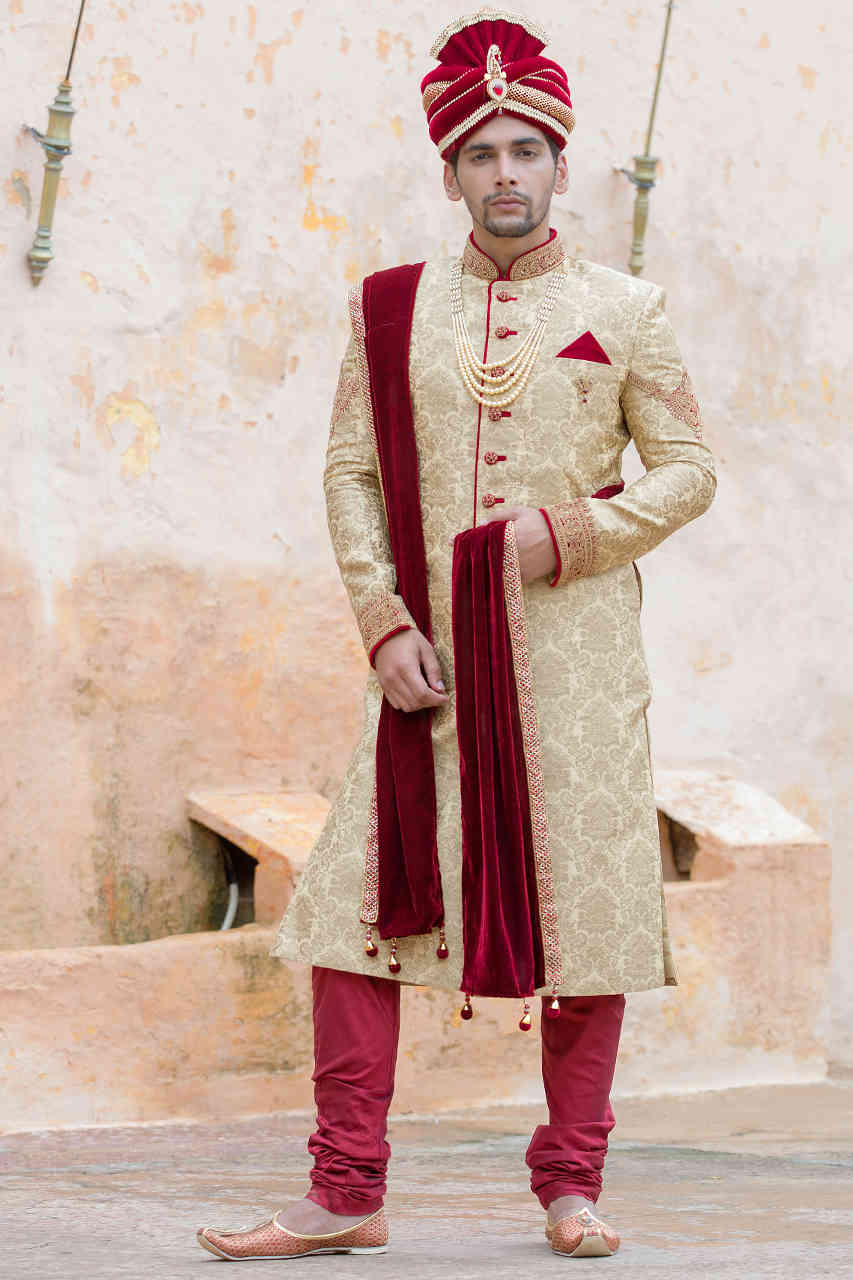 EMBROIDERED GROOM SHERWANI